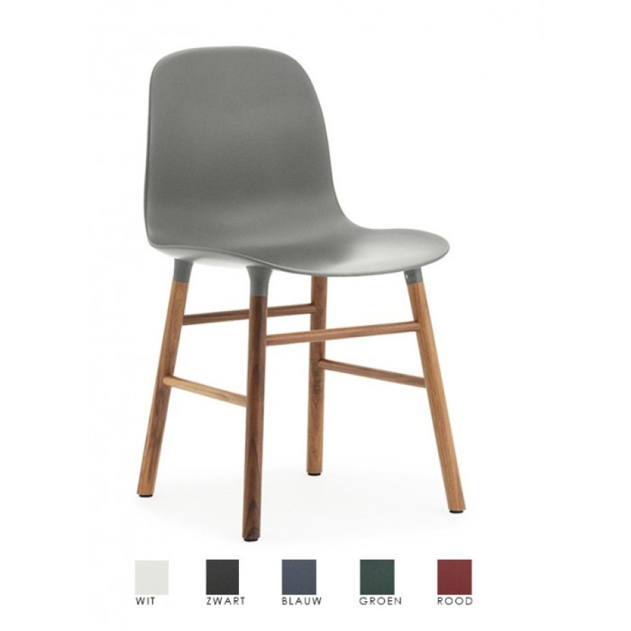 Furniture Furniture Chairs | Normann Copenhagen Form Chair Walnut Legs Set Of 2 Cm 52 X 48 X H78