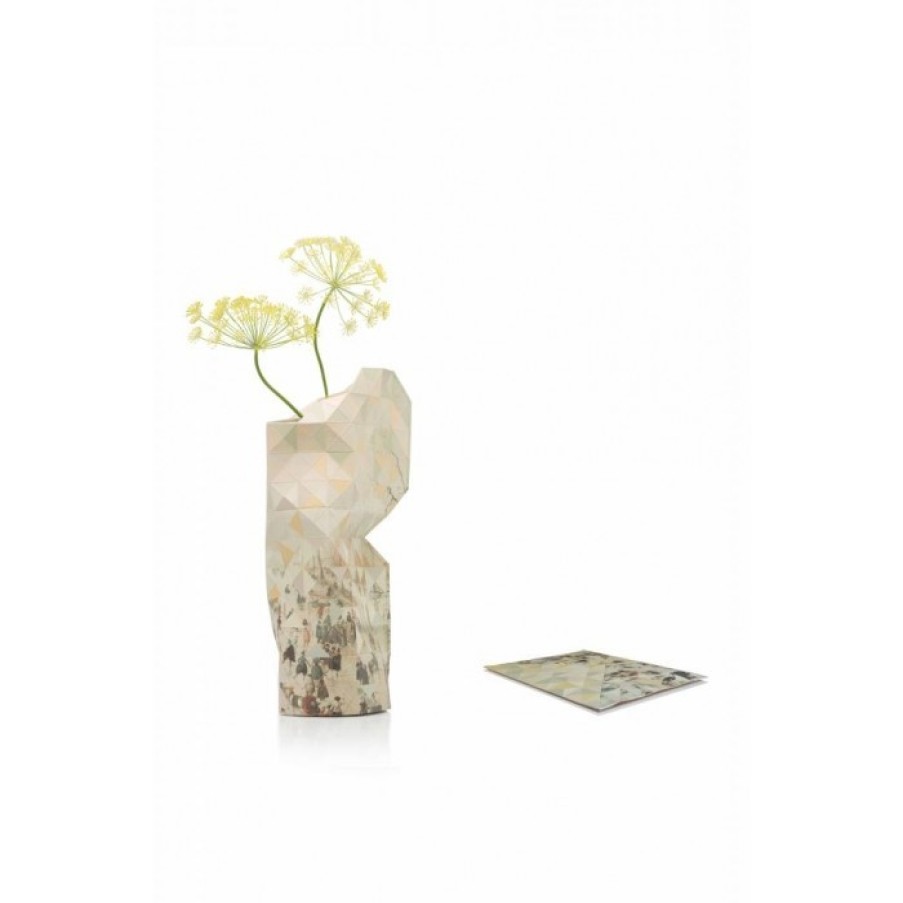 Decor Decor | Tiny Miracles Paper Vase Cover Winter Landscape