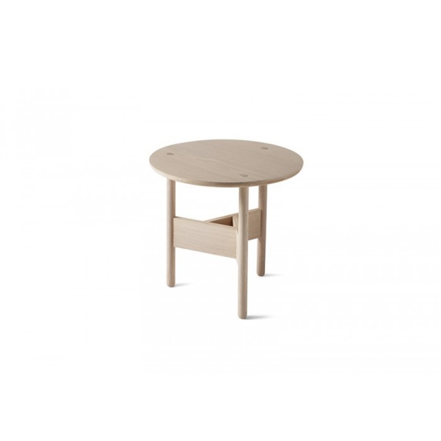 Furniture Furniture Side And Coffee Tables | Atipico Orbital Table Oak Round Small Cm Dia50 X H45