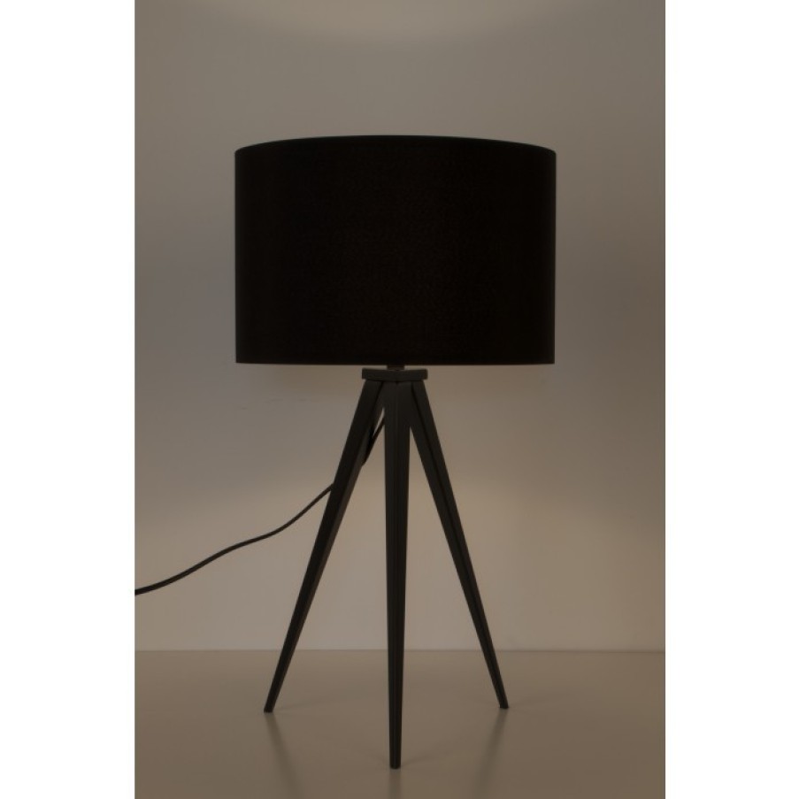 Relief Relief | Zuiver Tripod Table Lamp Black Cm Dia28 X H51